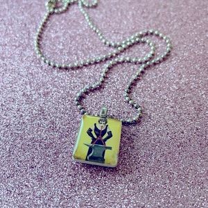 Scrabble Tile Charm Necklace